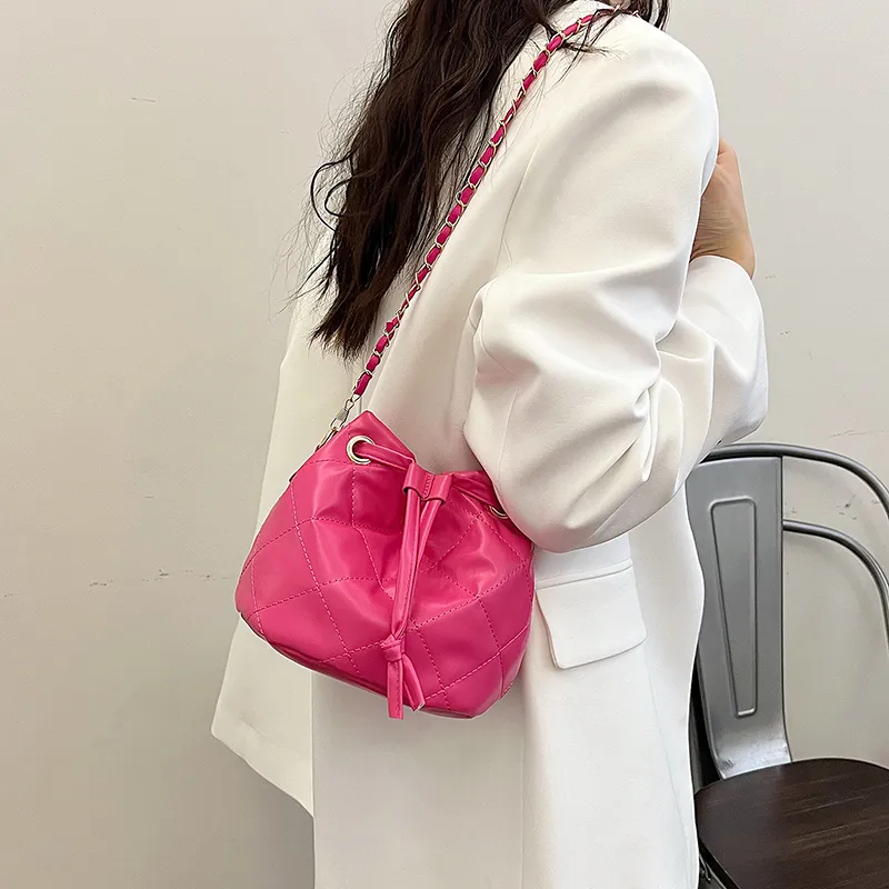 TOUTSEUL YOLO PU Crossbody Bag, Shoulder Bag Women's White/Khaki/Black/Rose Red-20