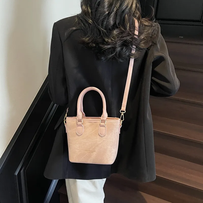 TOUTSEUL YOLO PU Crossbody Handbag Women's Beige & Brown/Beige & Black/Black & Pink-19