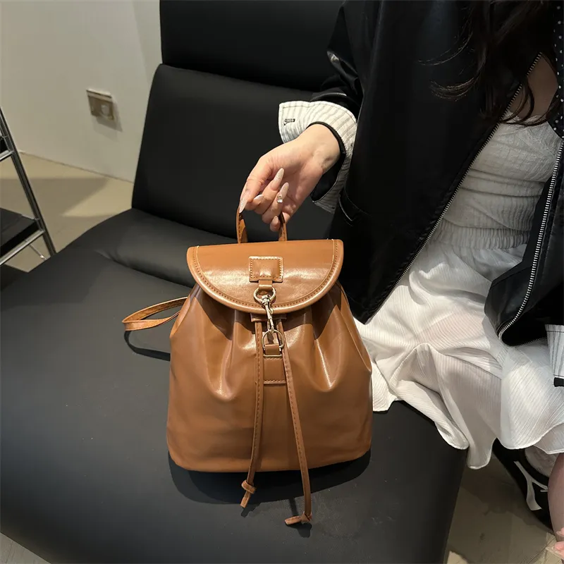 TOUTSEUL YOLO PU Backpack Regular Women's White/Pink/Black/Brown-13