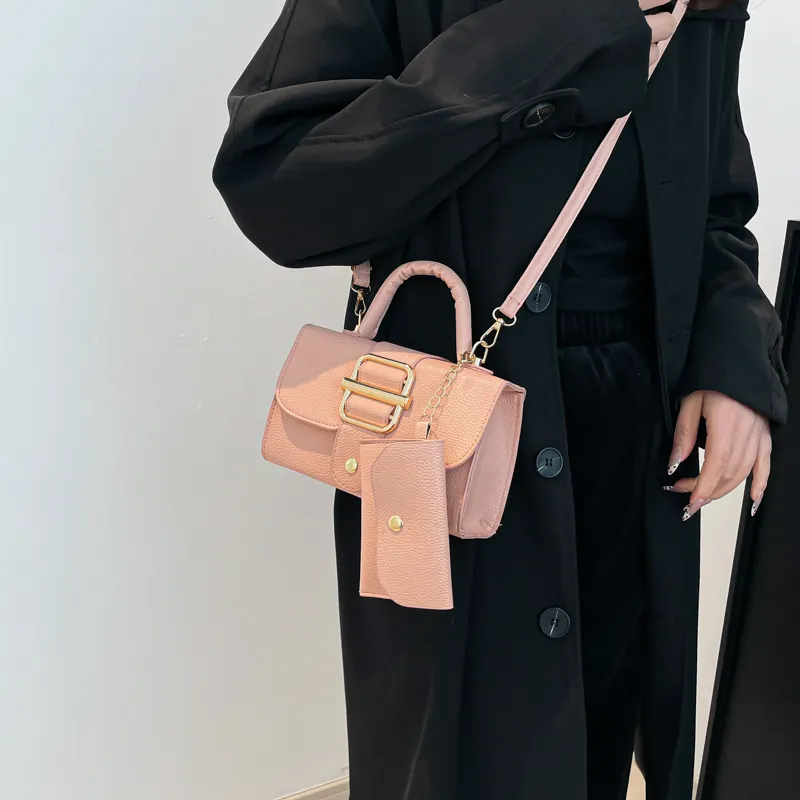 TOUTSEUL YOLO Pu One Shoulder Handbag Women's White/Black/Red/Pink/Brown-16