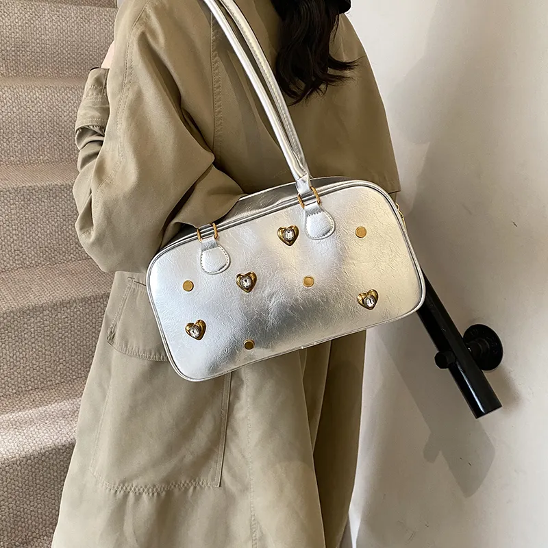 TOUTSEUL YOLO PU Shoulder Bag Regular Women's White/Silver/Black/Red/Light Brown/Coffee-10