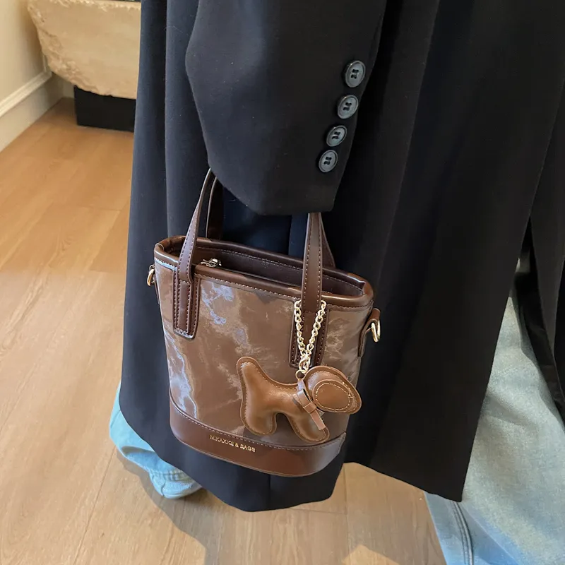 TOUTSEUL YOLO PU Handbag Regular Women's White & Khaki/White & Coffee/Black & Pink/Coffee-21