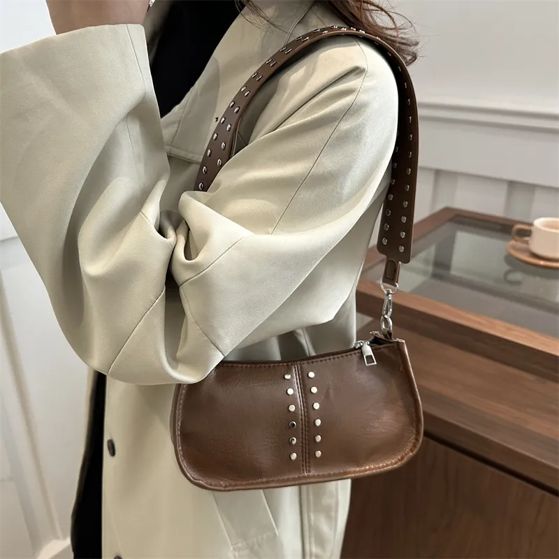TOUTSEUL YOLO PU Shoulder Bag Women's White/Green/Red/Black/Brown-30