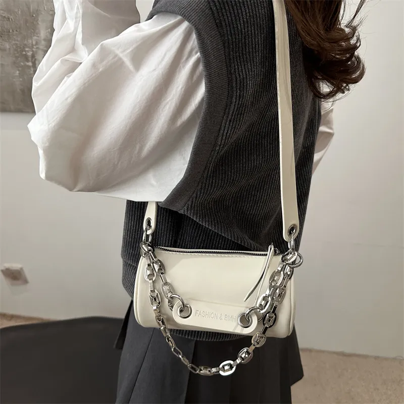 TOUTSEUL YOLO PU Shoulder Bag Women's White/Black/Khaki/Coffee-4