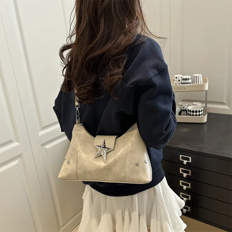 TOUTSEUL YOLO PU Shoulder Bag Women's Ecru/Black/Pink/Red/Light Brown-3