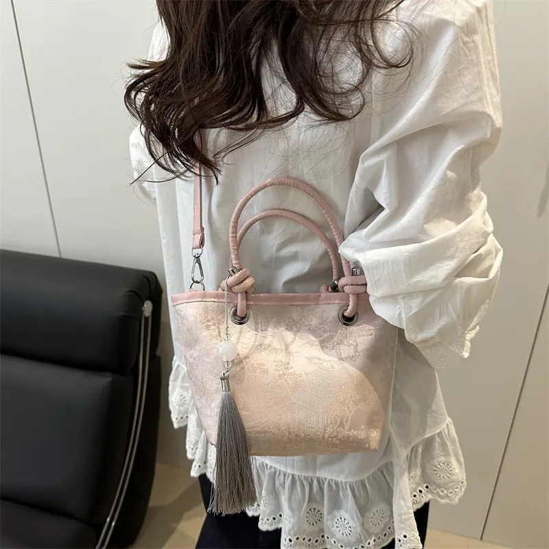 TOUTSEUL YOLO PU Shoulder Bag, Crossbody Bag, Handbag Women's Ecru/Pink/Khaki-7