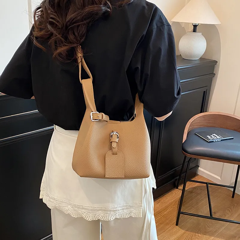 TOUTSEUL YOLO PU Handbag Women's Ecru/Gray/Black/Khaki-25
