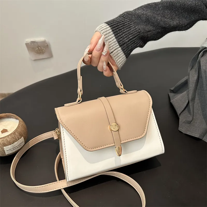 TOUTSEUL YOLO PU One Shoulder Handbag Women's White/Black/Red/Khaki/Brown-16