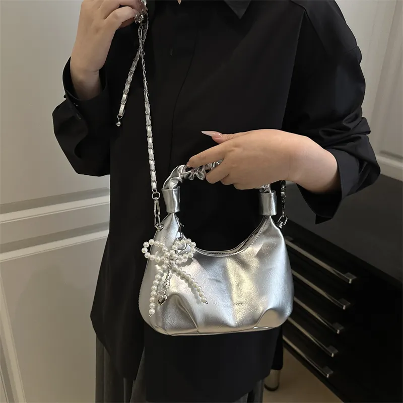 TOUTSEUL YOLO PU Handbag Women's Black/White/Silver/Red-20