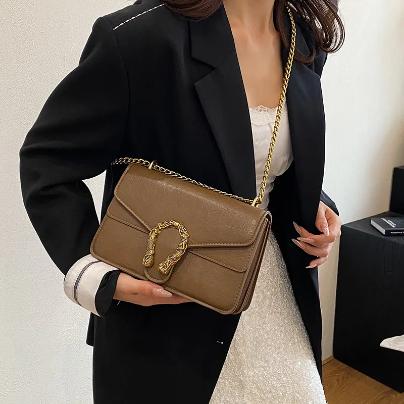 TOUTSEUL YOLO PU Shoulder Bag Regular Women's Light Brown/Coffee/Black-4