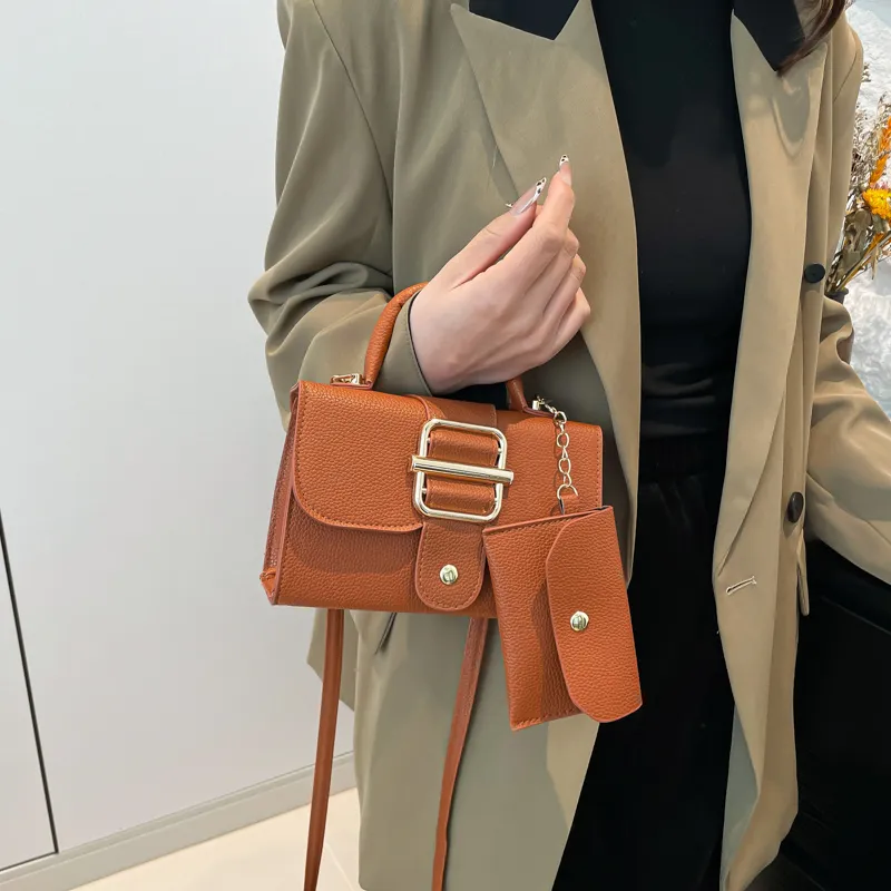 TOUTSEUL YOLO Pu One Shoulder Handbag Women's White/Black/Red/Pink/Brown-19