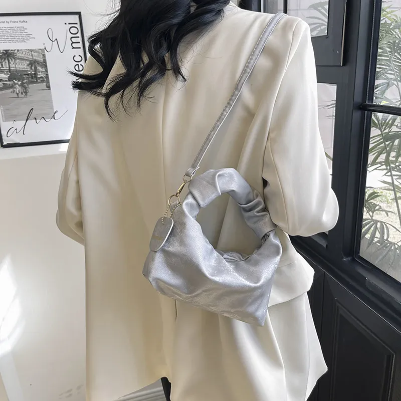TOUTSEUL YOLO PU Shoulder Bag, Crossbody Bag, Handbag Women's White/Silver/Black/Pink-9