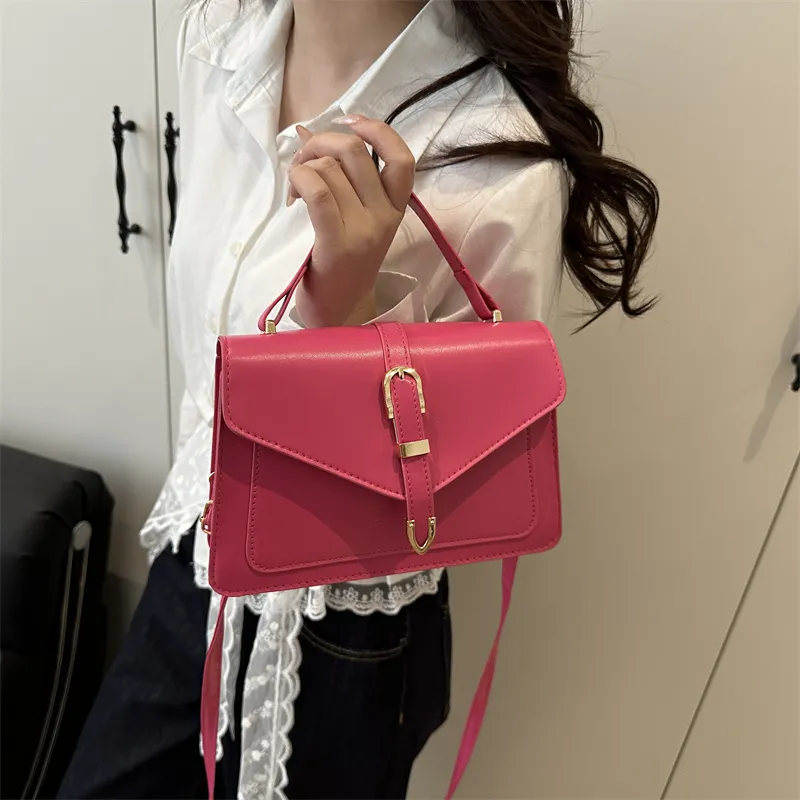 TOUTSEUL YOLO PU Handbag Women's Black Rose Red Green White Khaki-11