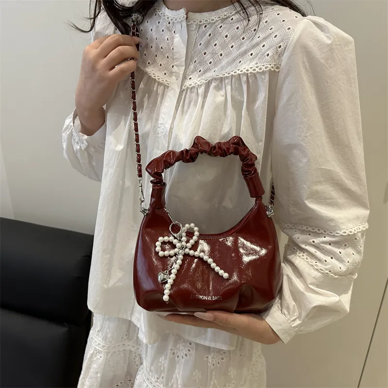 TOUTSEUL YOLO PU Handbag Women's Black/White/Silver/Red-25