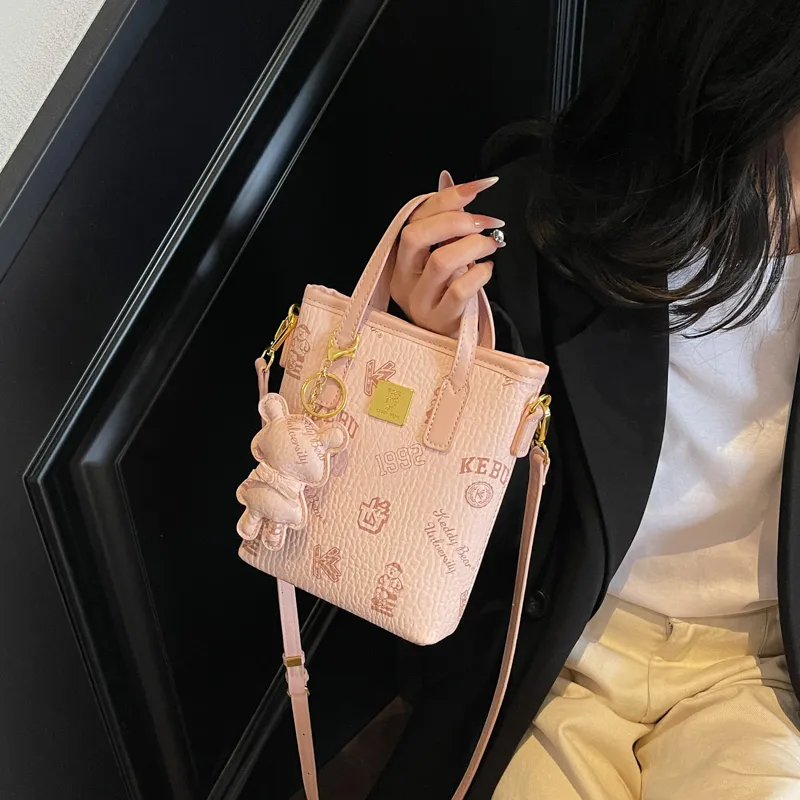 TOUTSEUL YOLO PU One Shoulder Handbag Regular Women's White/Black/Pink/Brown-12