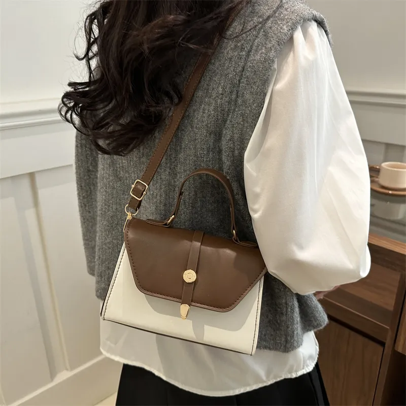TOUTSEUL YOLO PU One Shoulder Handbag Women's White/Black/Red/Khaki/Brown-24