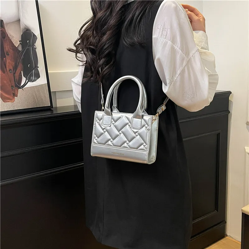 TOUTSEUL YOLO PU Handbag Women's White/Silver/Black/Red/Pink-10