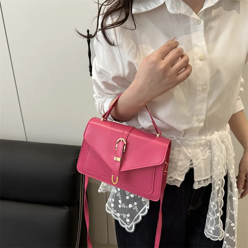TOUTSEUL YOLO PU Handbag Women's Black Rose Red Green White Khaki-14