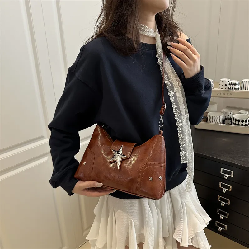 TOUTSEUL YOLO PU Shoulder Bag Women's Ecru/Black/Pink/Red/Light Brown-27