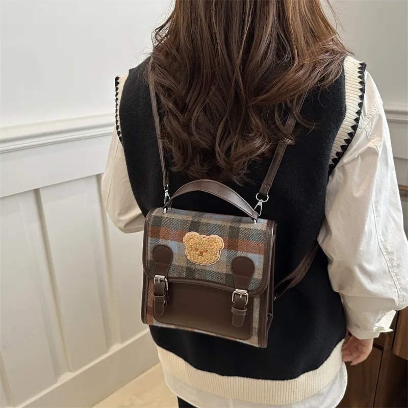 TOUTSEUL YOLO PU Backpack Women's Brown/Coffee-11