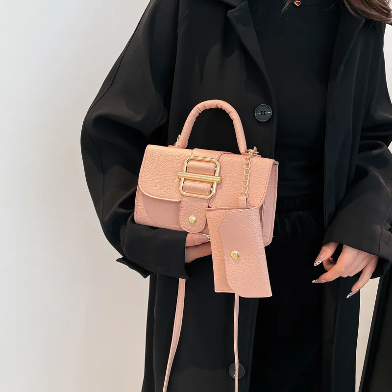 TOUTSEUL YOLO Pu One Shoulder Handbag Women's White/Black/Red/Pink/Brown-15