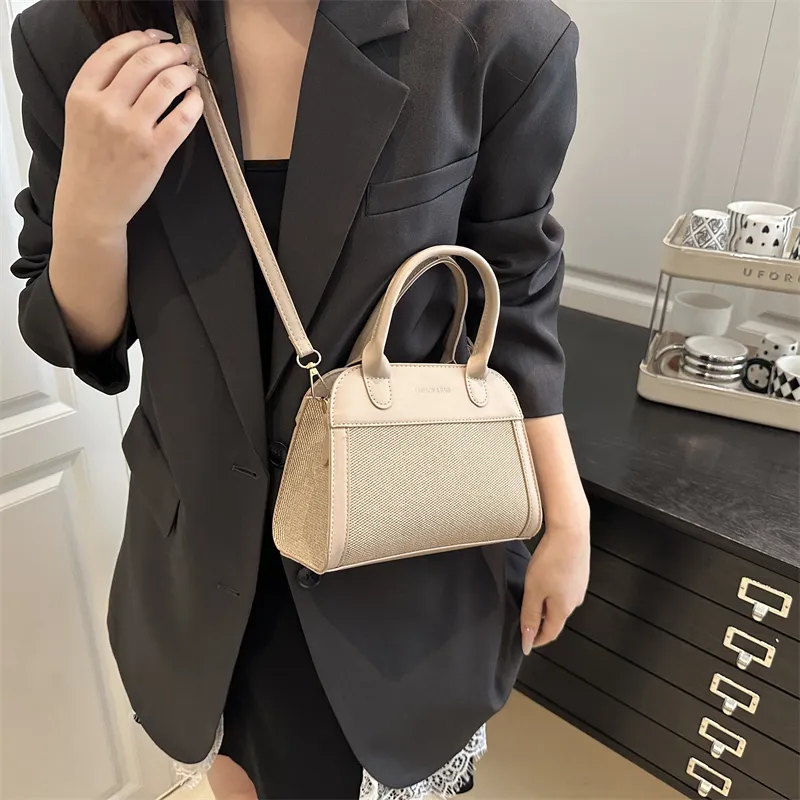 TOUTSEUL YOLO PU One Shoulder Handbag Women's White/Black/Khaki/Light Brown-14