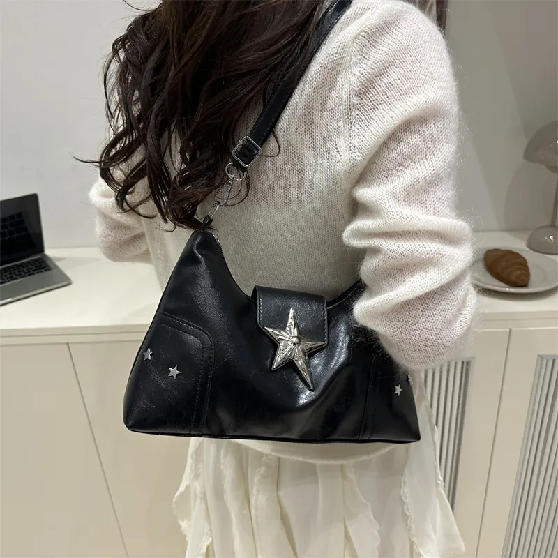 TOUTSEUL YOLO PU Shoulder Bag Women's Ecru/Black/Pink/Red/Light Brown-8