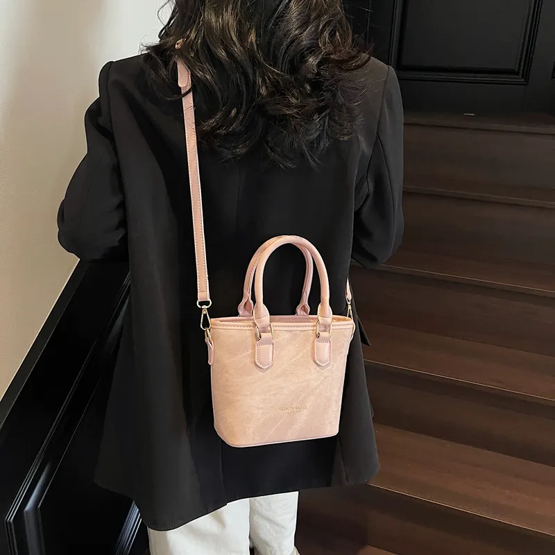 TOUTSEUL YOLO PU Crossbody Handbag Women's Beige & Brown/Beige & Black/Black & Pink-21