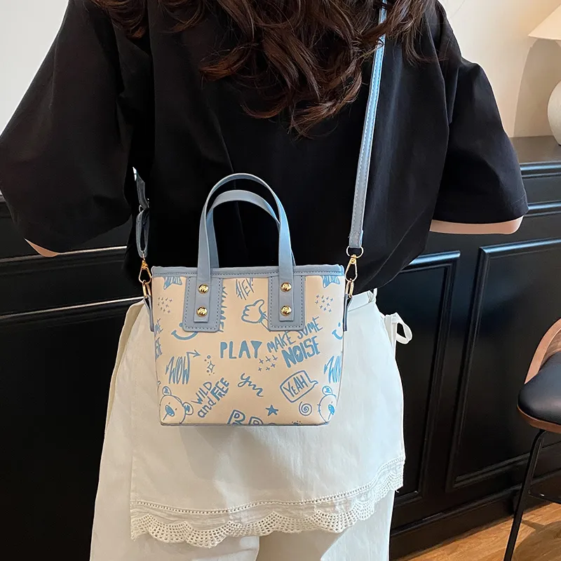 TOUTSEUL YOLO PU Shoulder Bag Women's Black/Pink/Blue/Brown-14