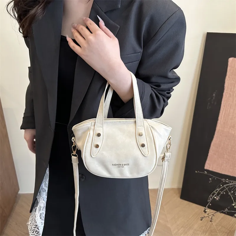 TOUTSEUL YOLO PU Handbag Women's White/Black/Pink/Brown-2
