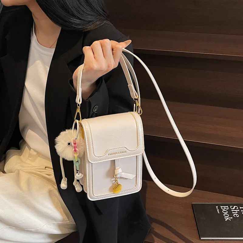 TOUTSEUL YOLO PU Cell Phone Pouch Women's White/Silver/Black/Pink-5
