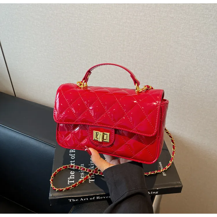 TOUTSEUL YOLO PU Handbag Women's Ecru/Yellow/Black/Burgundy/Pink-56