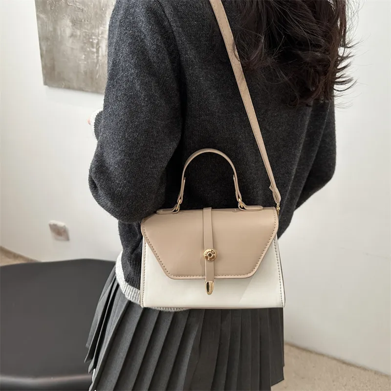 TOUTSEUL YOLO PU One Shoulder Handbag Women's White/Black/Red/Khaki/Brown-19