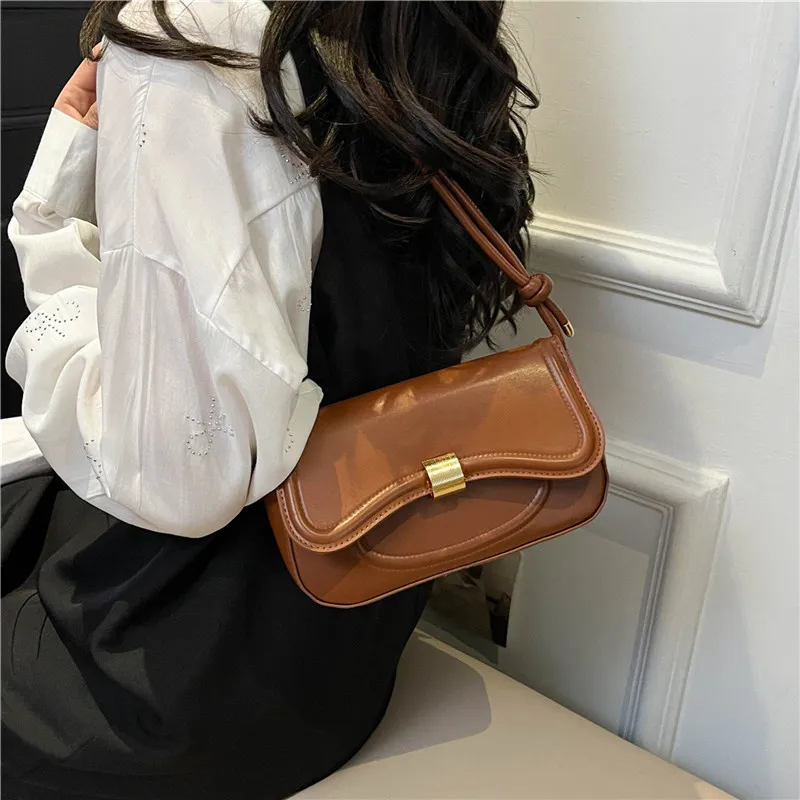 TOUTSEUL YOLO PU Shoulder Bag, Crossbody Bag Women's White/Black/Pink/Brown-22