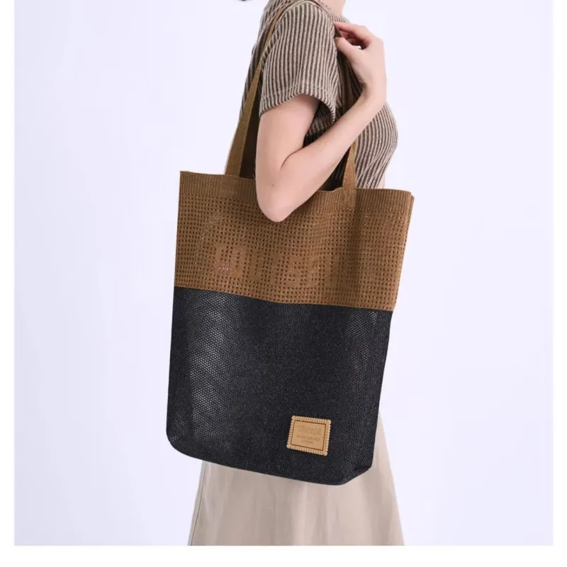 TOUTSEUL YOLO Polyester Shoulder Bag Unisex Sunset Black Coffee-4