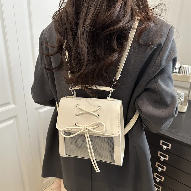 TOUTSEUL YOLO PU Backpack Women's White/Silver/Black/Pink-1