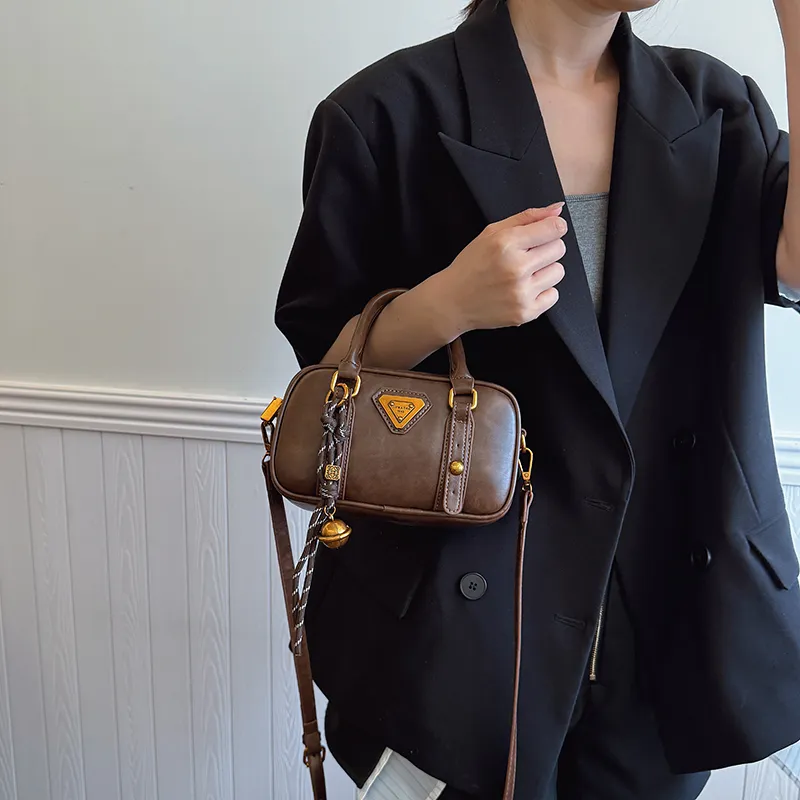 TOUTSEUL YOLO PU One Shoulder Handbag Women's Ecru/Black/Khaki/Brown-13
