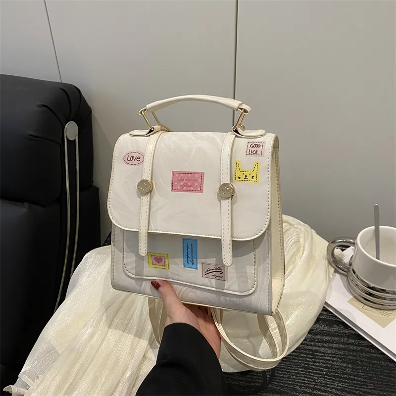TOUTSEUL YOLO PU Backpack Regular Women's White-10