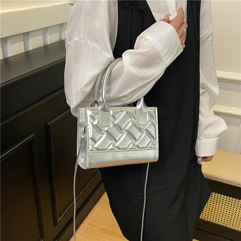 TOUTSEUL YOLO PU Handbag Women's White/Silver/Black/Red/Pink-7