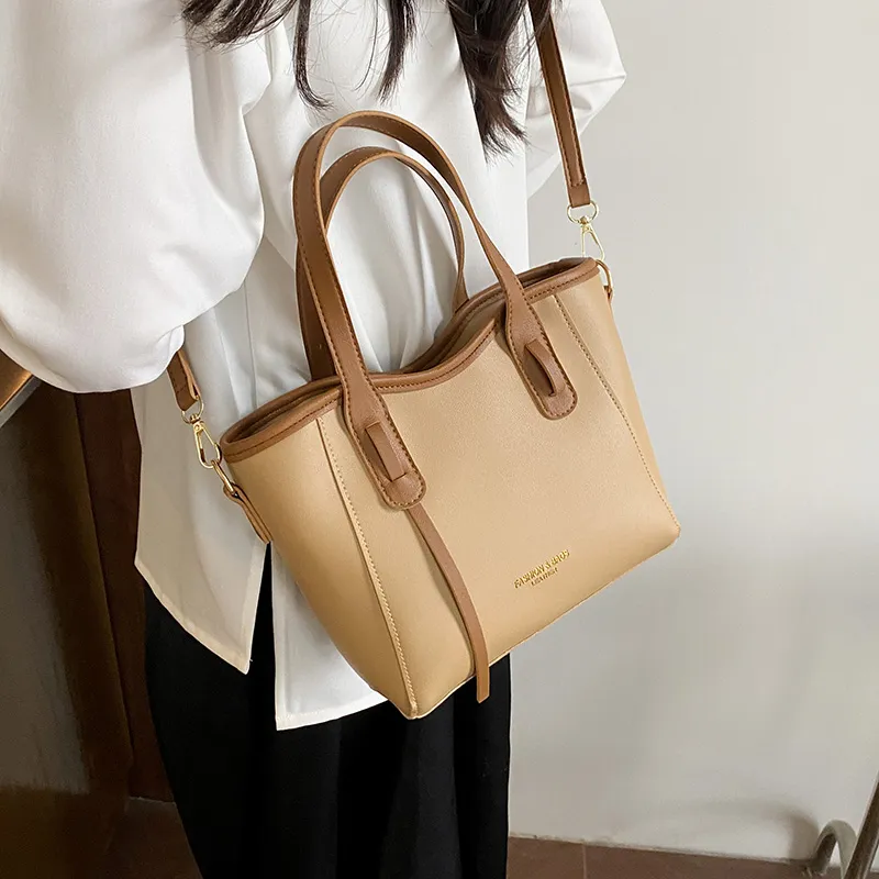 TOUTSEUL YOLO PU Handbag Women's Black/Khaki/Pink/Brown-7