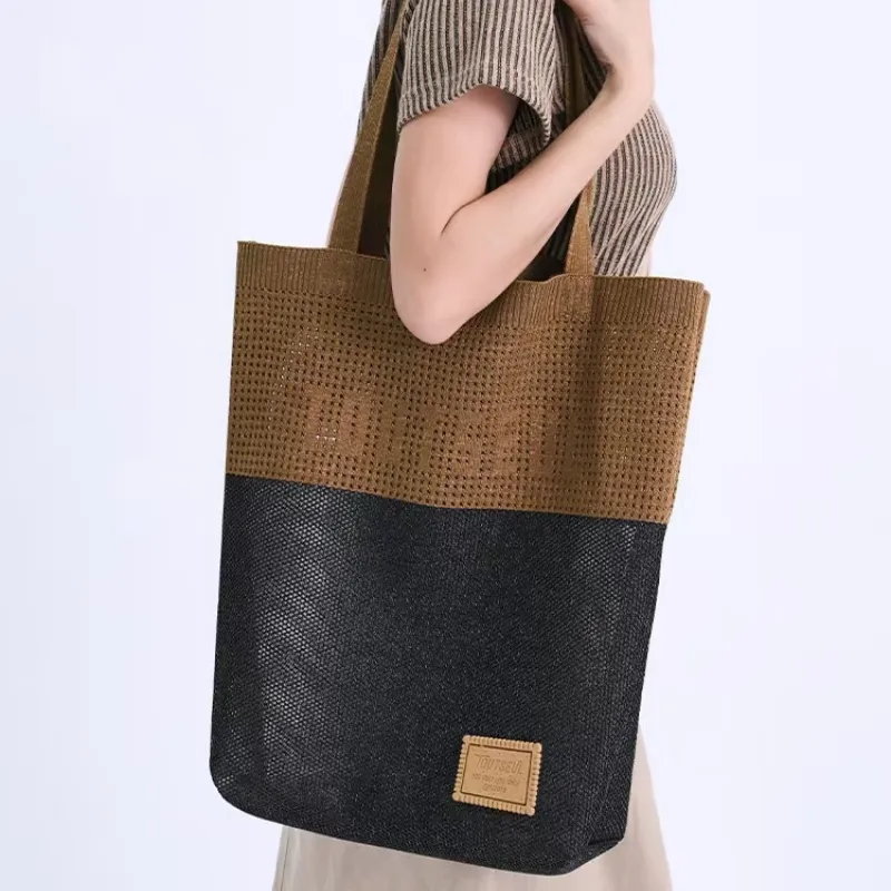 TOUTSEUL YOLO Polyester Shoulder Bag Unisex Sunset Black Coffee-6