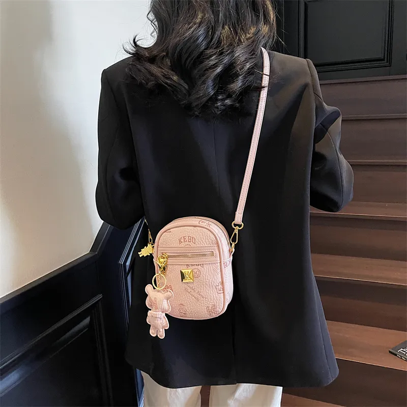 TOUTSEUL YOLO PU Crossbody Bag, Shoulder Bag Women's White/Black/Pink/Brown-12