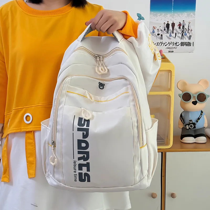 TOUTSEUL YOLO Canvas Backpack Regular Women's Pink/White/Black/Blue-7