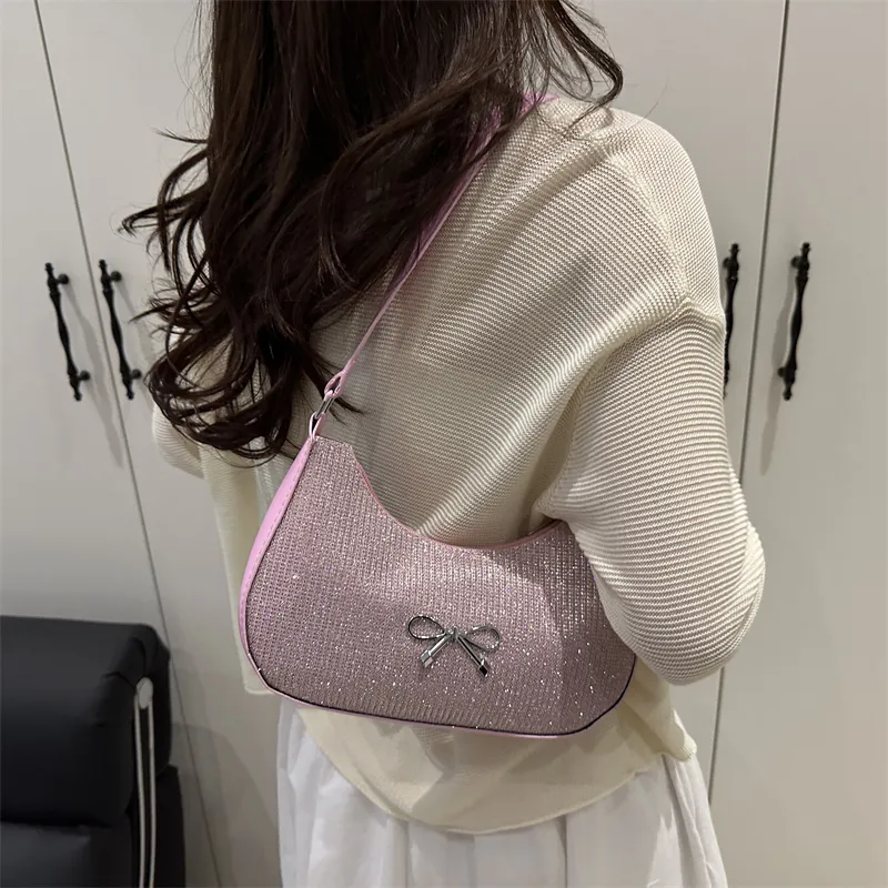 TOUTSEUL YOLO Special Material Shoulder Bag Women's Pink/Silver/Green/Gold/Black-2