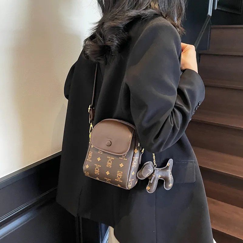 TOUTSEUL YOLO PU Crossbody Bag, Shoulder Bag Women's White/Pink/Coffee/Brown-14