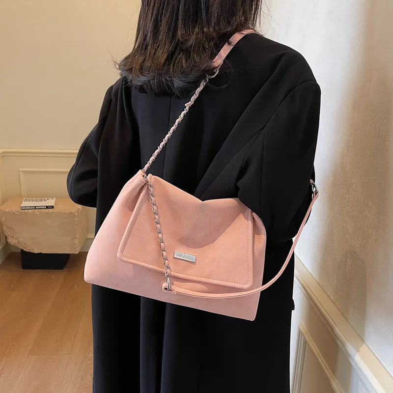 TOUTSEUL YOLO PU Shoulder Bag Women's Ecru/Black/Pink/Brown-11