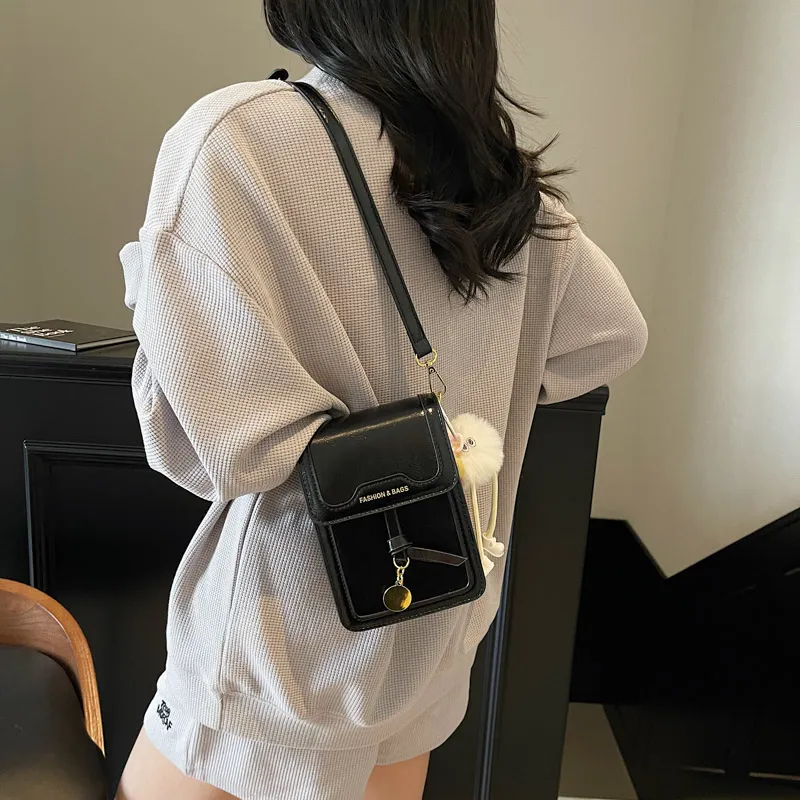 TOUTSEUL YOLO PU Cell Phone Pouch Women's White/Silver/Black/Pink-19