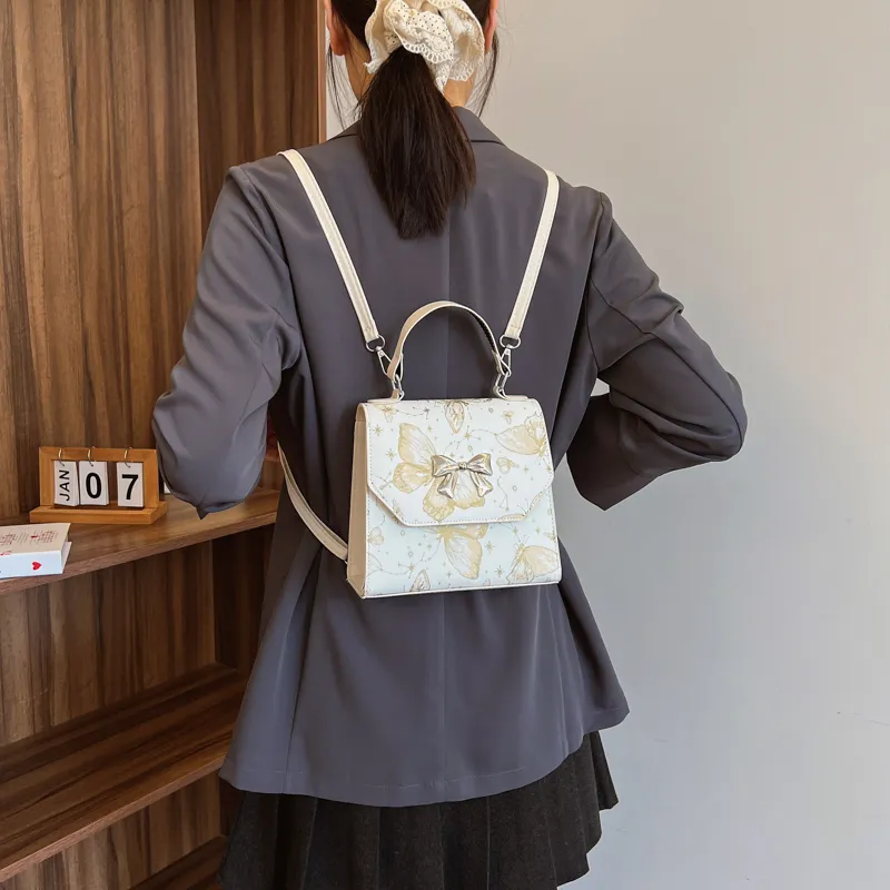 TOUTSEUL YOLO PU Backpack Women's White/Black/Red/Pink-3