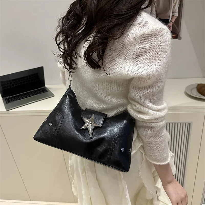 TOUTSEUL YOLO PU Shoulder Bag Women's Ecru/Black/Pink/Red/Light Brown-7