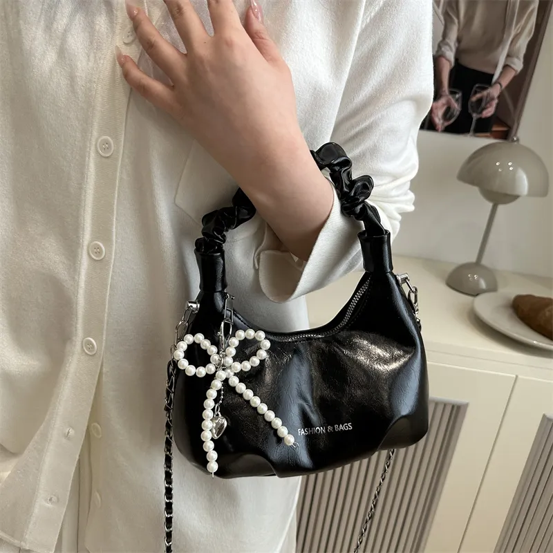 TOUTSEUL YOLO PU Handbag Women's Black/White/Silver/Red-3